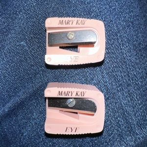 Vintage New Mary Kay Pink Eye Pencil Sharpener Set 2